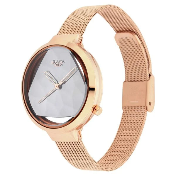 Titan 95134WM01 | Titan Raga Moments of Joy Silver Dial Analog Metal Strap watch for WoMen