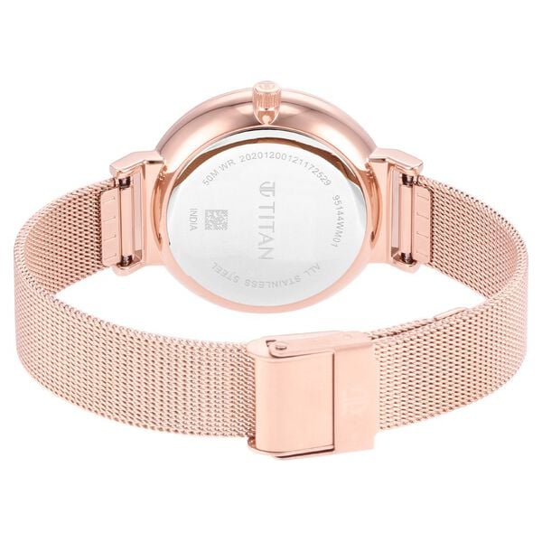 Titan 95144WM01 | Titan Slimline Silver Dial Quartz Multifunction Stainless Steel Strap Watch for Women