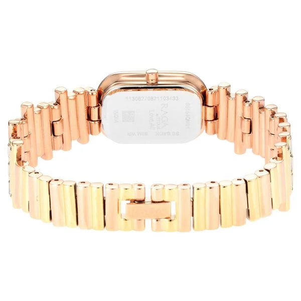 Titan 95154KM01 | Titan Raga Love All Rose Gold Dial Analog Metal Strap Watch for Women