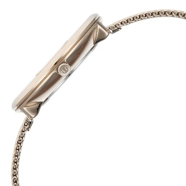 Titan 95182WM01 | Titan Slimline Quartz Analog Pink Dial Rose Gold Stainless Steel Strap Watch for Women