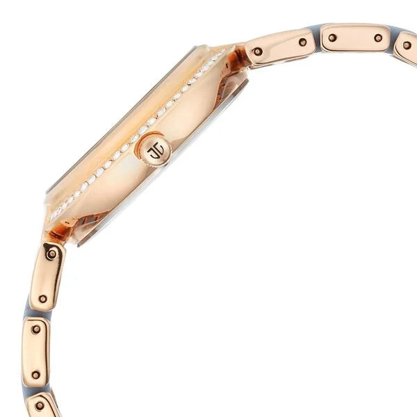 Titan 95187KD01 | Titan Acetate Quartz Multifunction Mother Of Pearl Dial Two Toned Strap Watch for Women