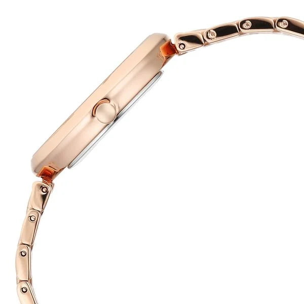 Titan 95258WM01F | Titan Raga Memoirs Quartz Analog Mother Of Pearl Dial Rose Gold Metal Strap Oval Shaped Watch For Women