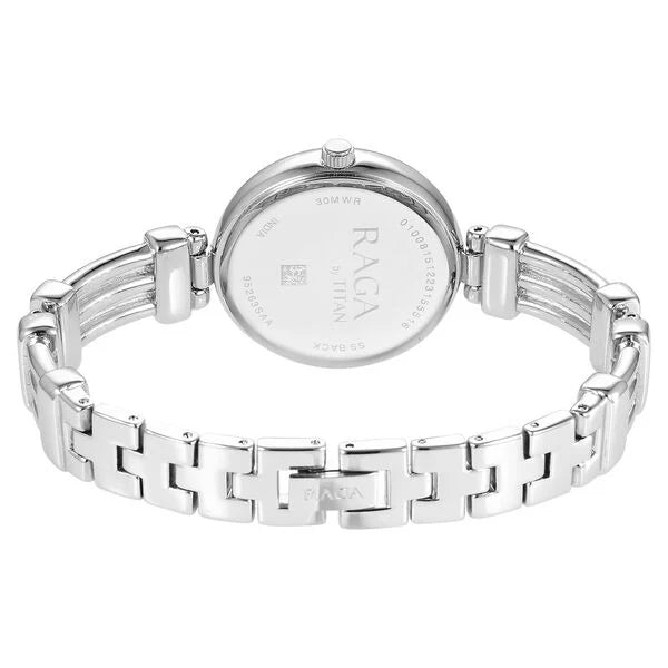 Titan 95263SM01 | Titan Raga Showstopper Quartz Analog Silver Dial Metal Strap Watch for Women