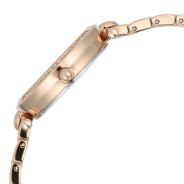 Titan 95266WM01 | Titan Raga Showstopper Quartz Analog Blue Dial Rose Gold Metal Strap Watch For Women