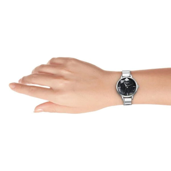 Titan 95267SM01 | Titan Raga Showstopper Quartz Analog Blue Dial Silver Metal Strap Watch For Women