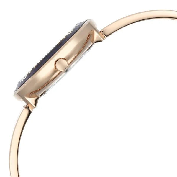 Titan 95276WM01 | Titan Raga Showstopper Quartz Analog Purple Round Dial Rose Gold Metal Strap Watch For Women