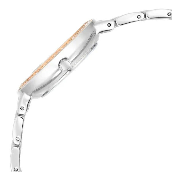 Titan 95282KM01 | Titan Raga Showstopper Quartz Analog Silver Round Dial Two Toned Metal Strap Watch For Women