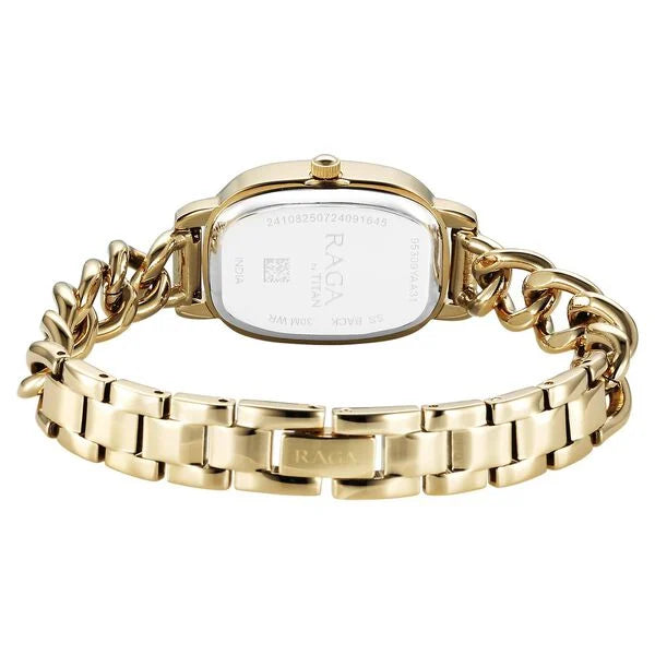 Titan 95309YM01 | Titan Raga Showstopper Quartz Analog Silver Dial Metal Strap Watch For Women