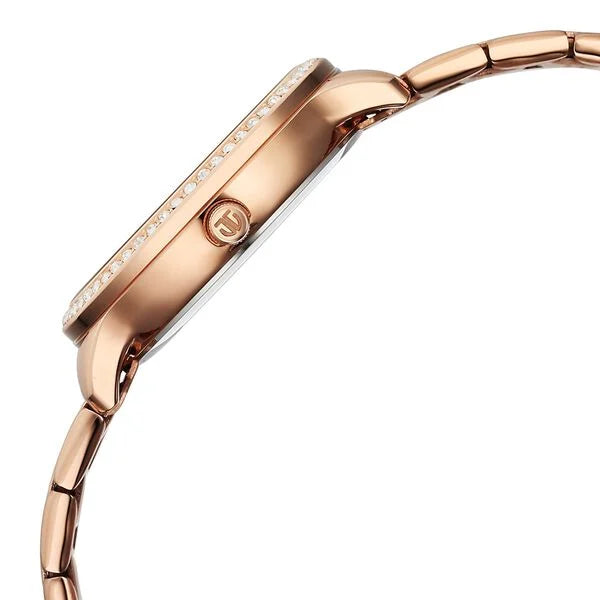 Titan 95314WM01 | Titan Glamour Quartz Analog Mother Of Pearl Dial Rose Gold Stainless Steel Strap Watch For Women