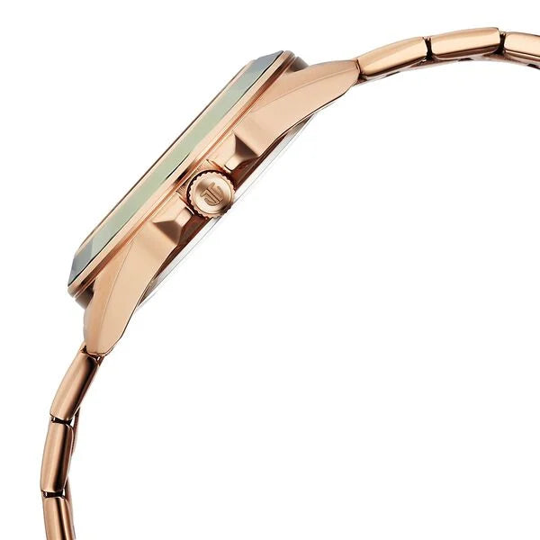 Titan 95315KM03 | Titan Glamour Quartz Multifunction Green Dial Rose Gold Stainless Steel Strap Watch For Women