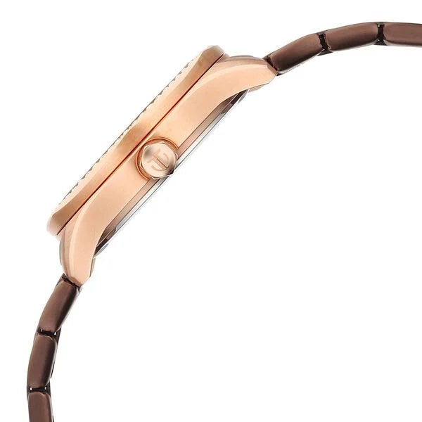 Titan 95326KM02 | Titan Glamour Quartz Analog with Date Brown Dial Brown Stainless Steel Strap Watch For Women