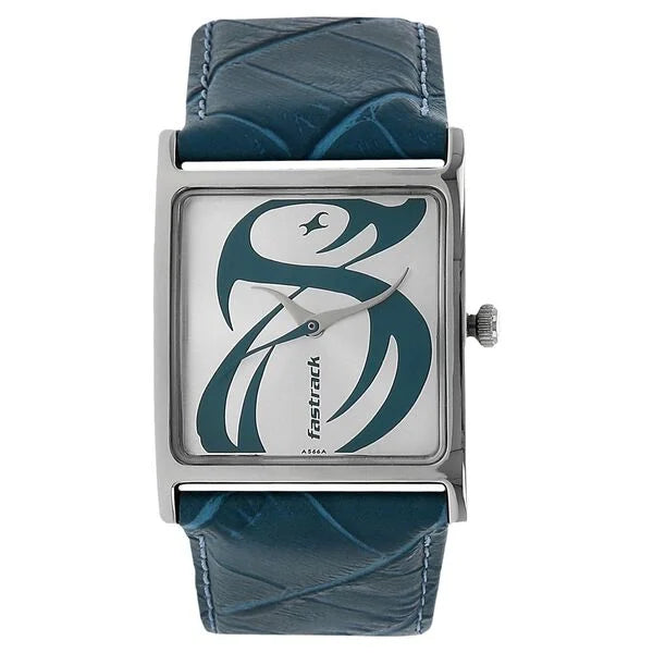 Fastrack NK9735SL02 | Fastrack Quartz Analog Silver Dial Leather Strap Watch for Girls