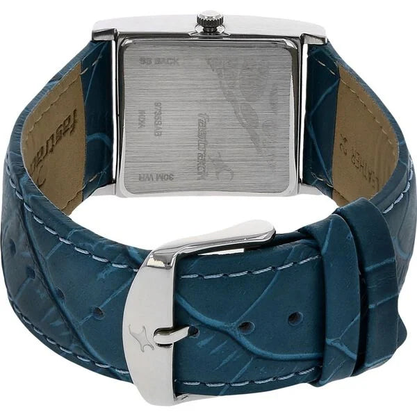 Fastrack NK9735SL02 | Fastrack Quartz Analog Silver Dial Leather Strap Watch for Girls