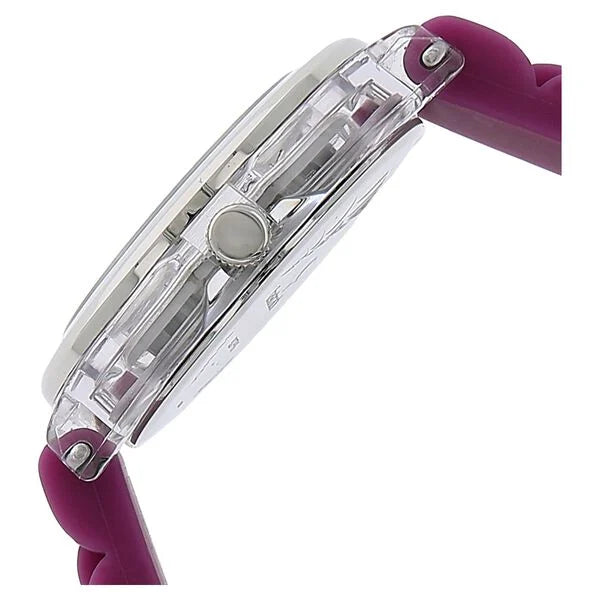 Fastrack NK9827PP06 | Fastrack Quartz Analog Silver Dial Plastic Strap Watch for Girls