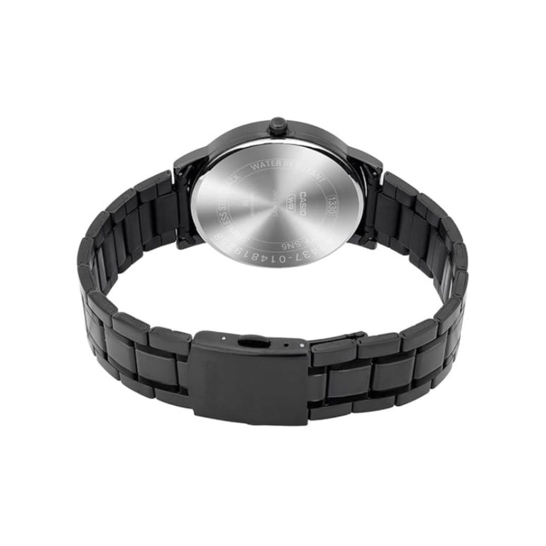 Casio MTP-SN5YB-1A A2437 | Enticer Men Quartz Black Dial Analog Stainless Steel Watch