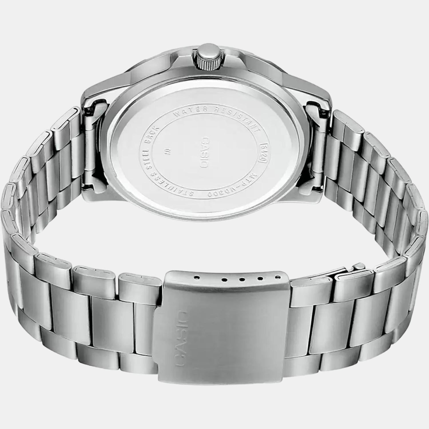 Enticer Men Quartz Silver Dial Chronograph Stainless Steel Watch A1750