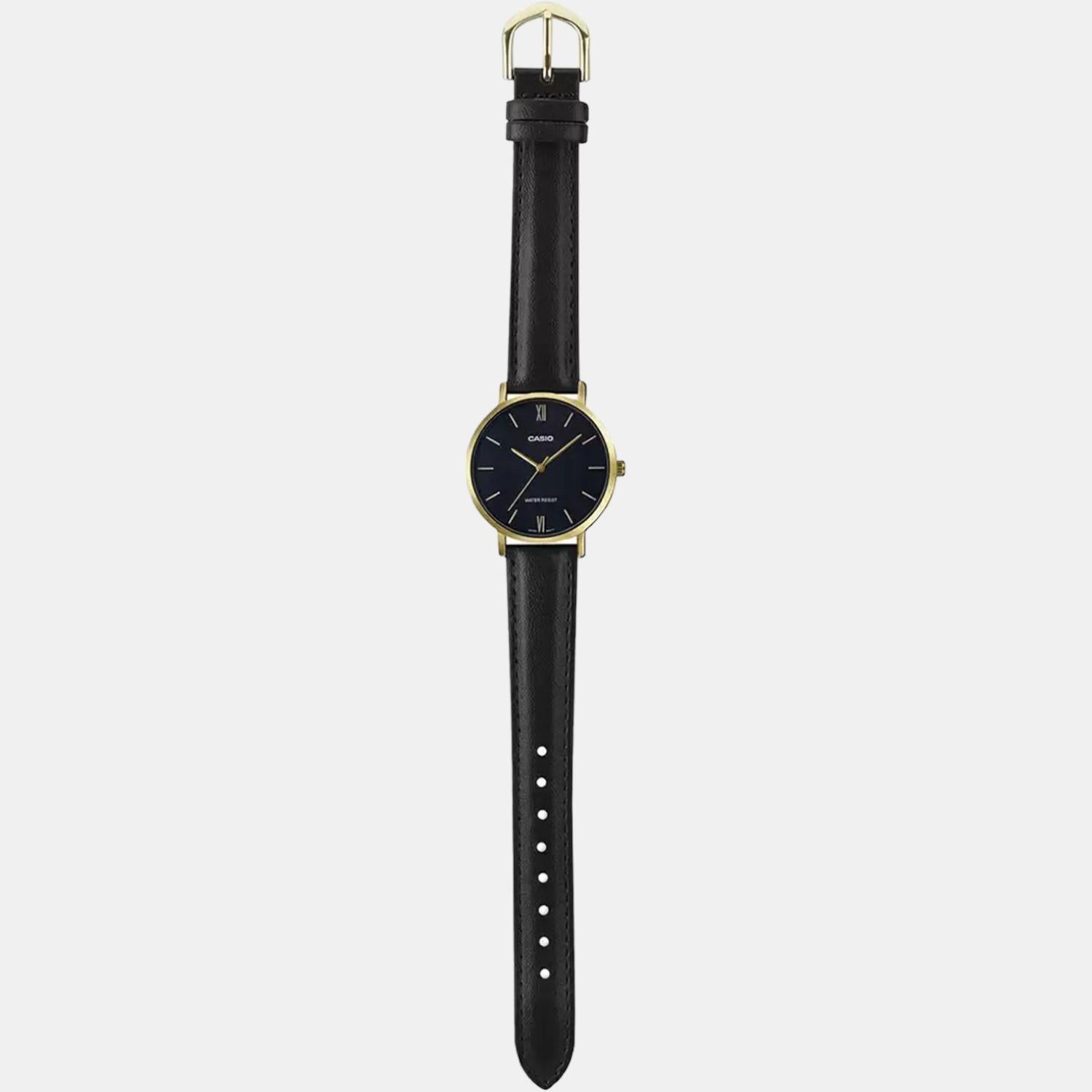 Enticer Women Quartz Black Dial Analog Leather Watch A1785