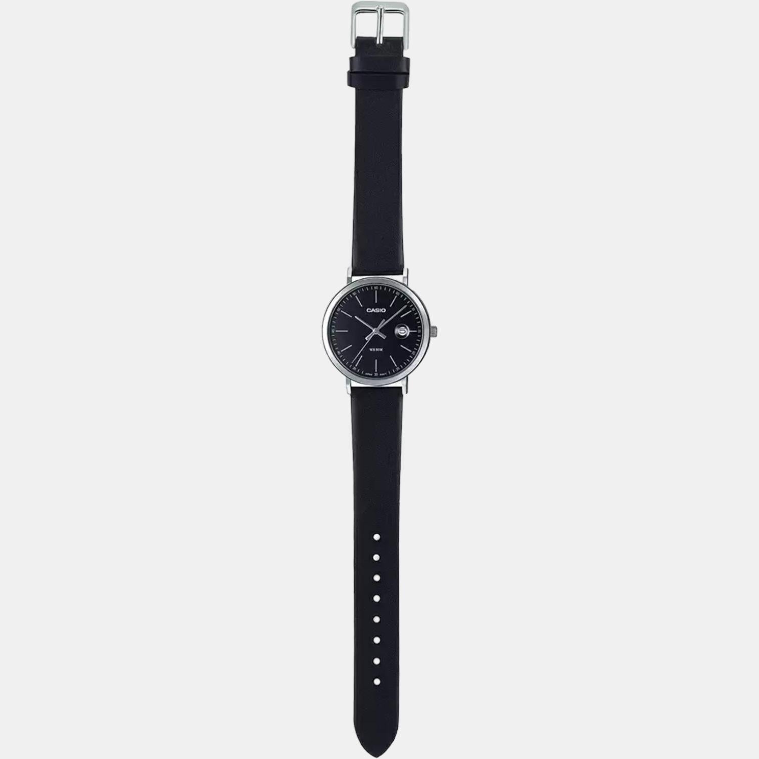 Enticer Men Quartz Black Dial Analog Leather Watch A1833