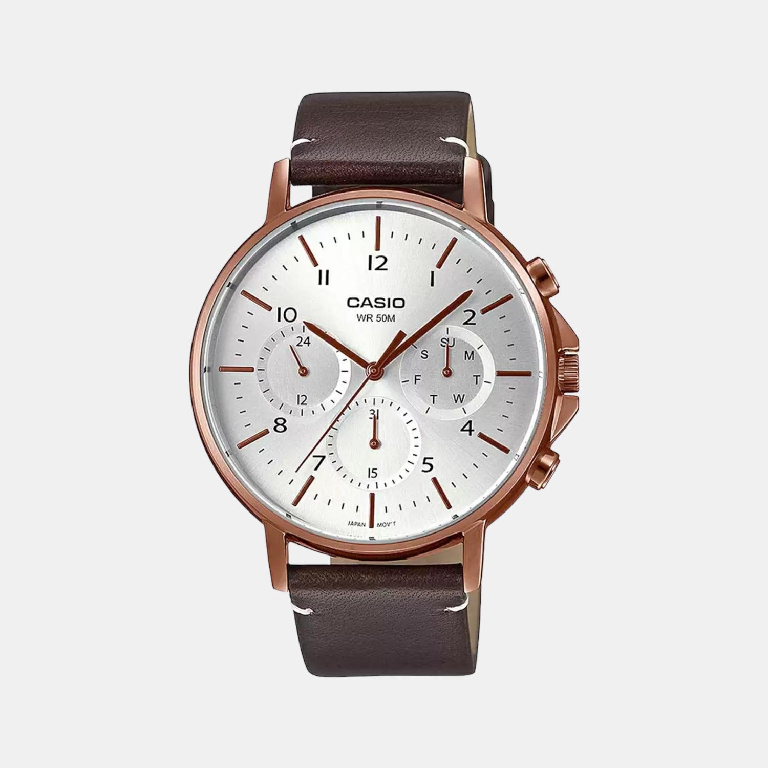 Enticer Men Quartz White Dial Chronograph Watch A1850