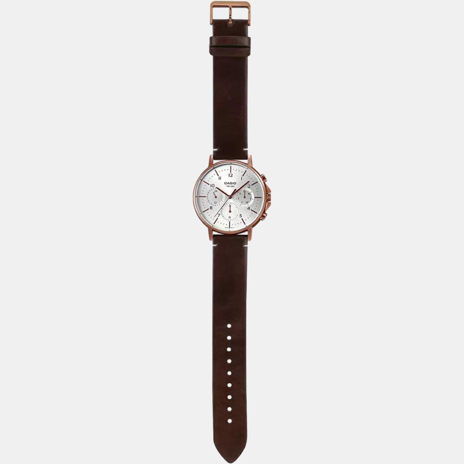 Enticer Men Quartz White Dial Chronograph Watch A1850