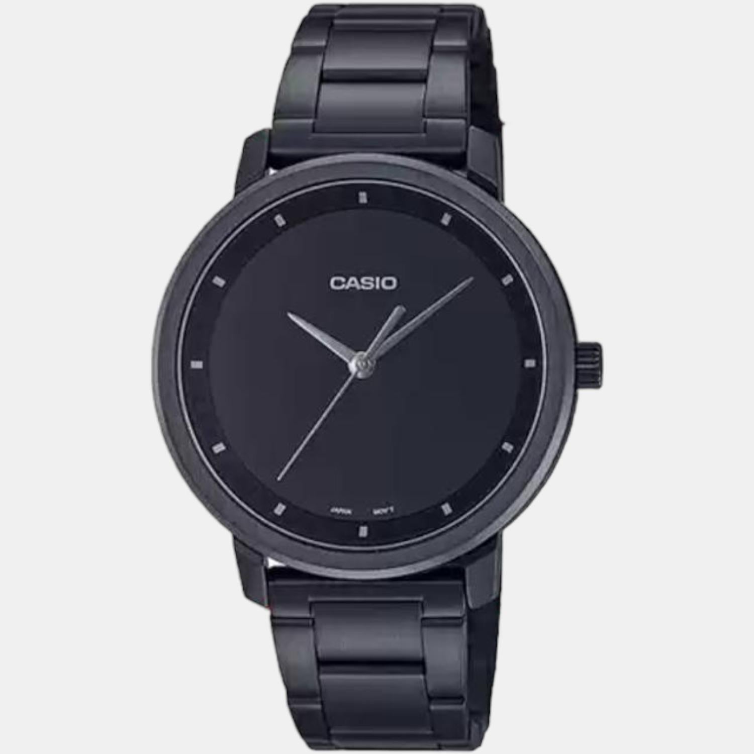 Enticer Women Quartz Black Dial Analog Stainless Steel Watch A1938