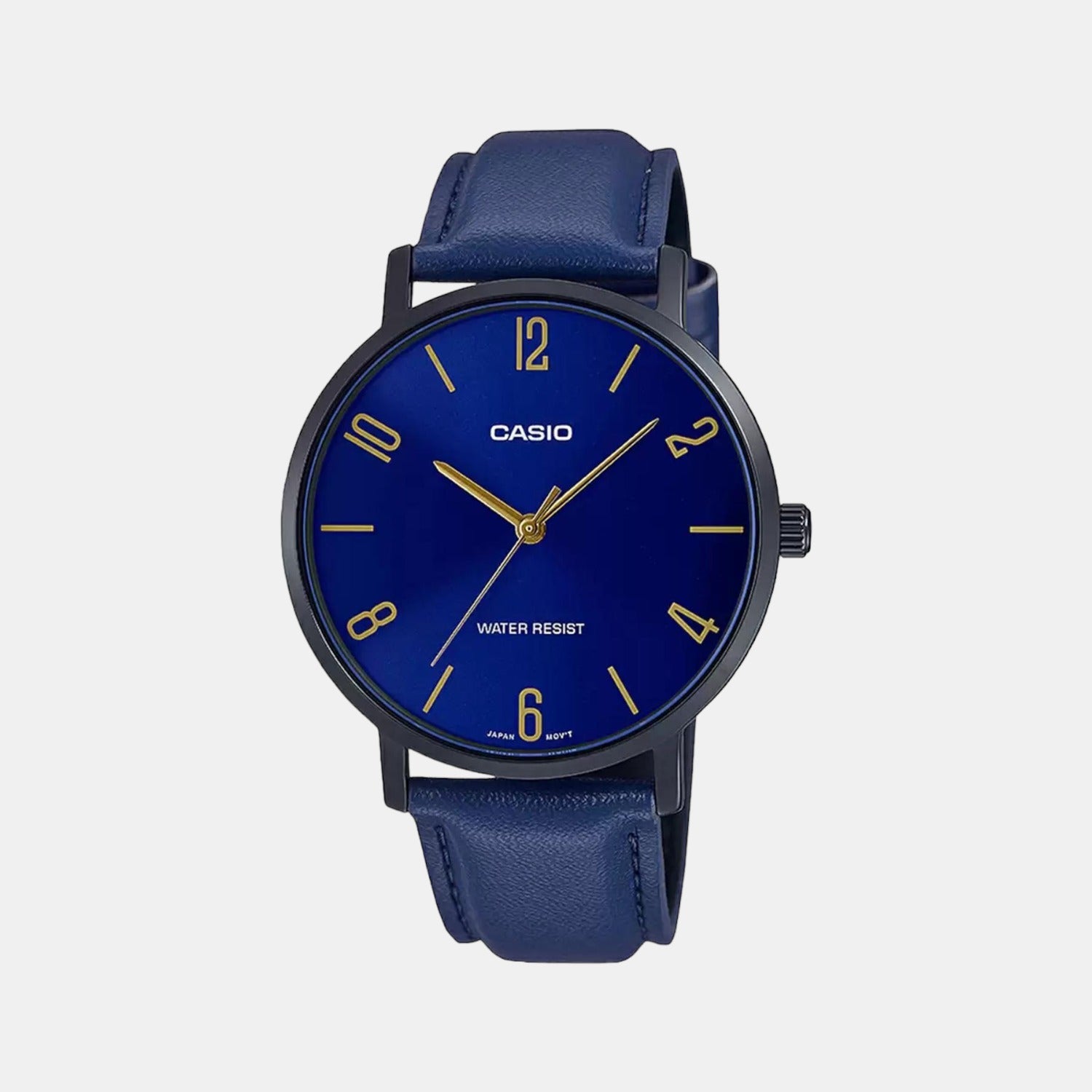 Enticer Men Quartz Blue Dial Analog Leather Watch A1977