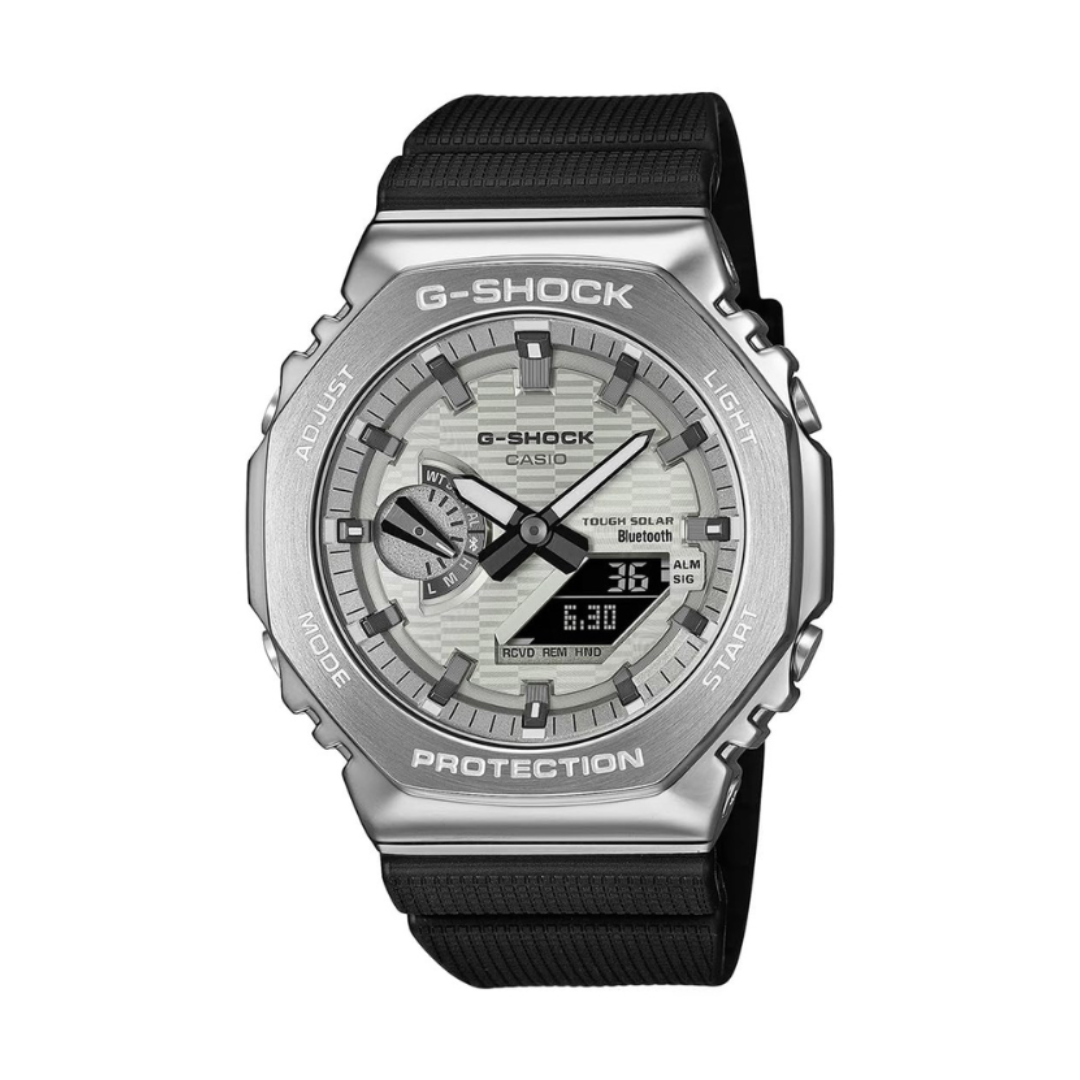 Casio GBM-2100A-8BDR G1736 | G-Shock Men Solar Yellow Dial Analog-Digital Resin Watch