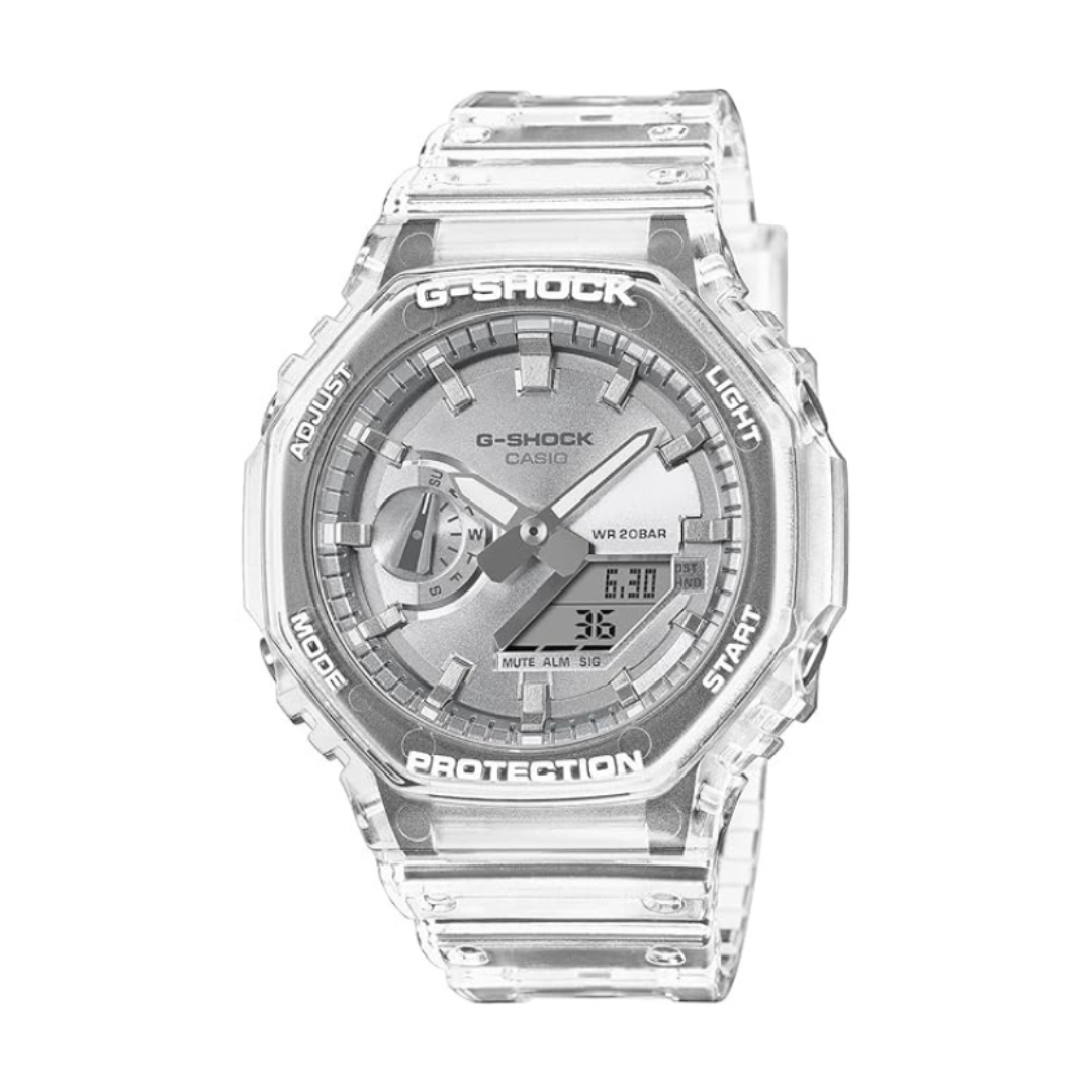 Casio GA-2100BM-7A8DR G1691 | G-Shock Men Quartz Silver Dial Analog Resin Watch