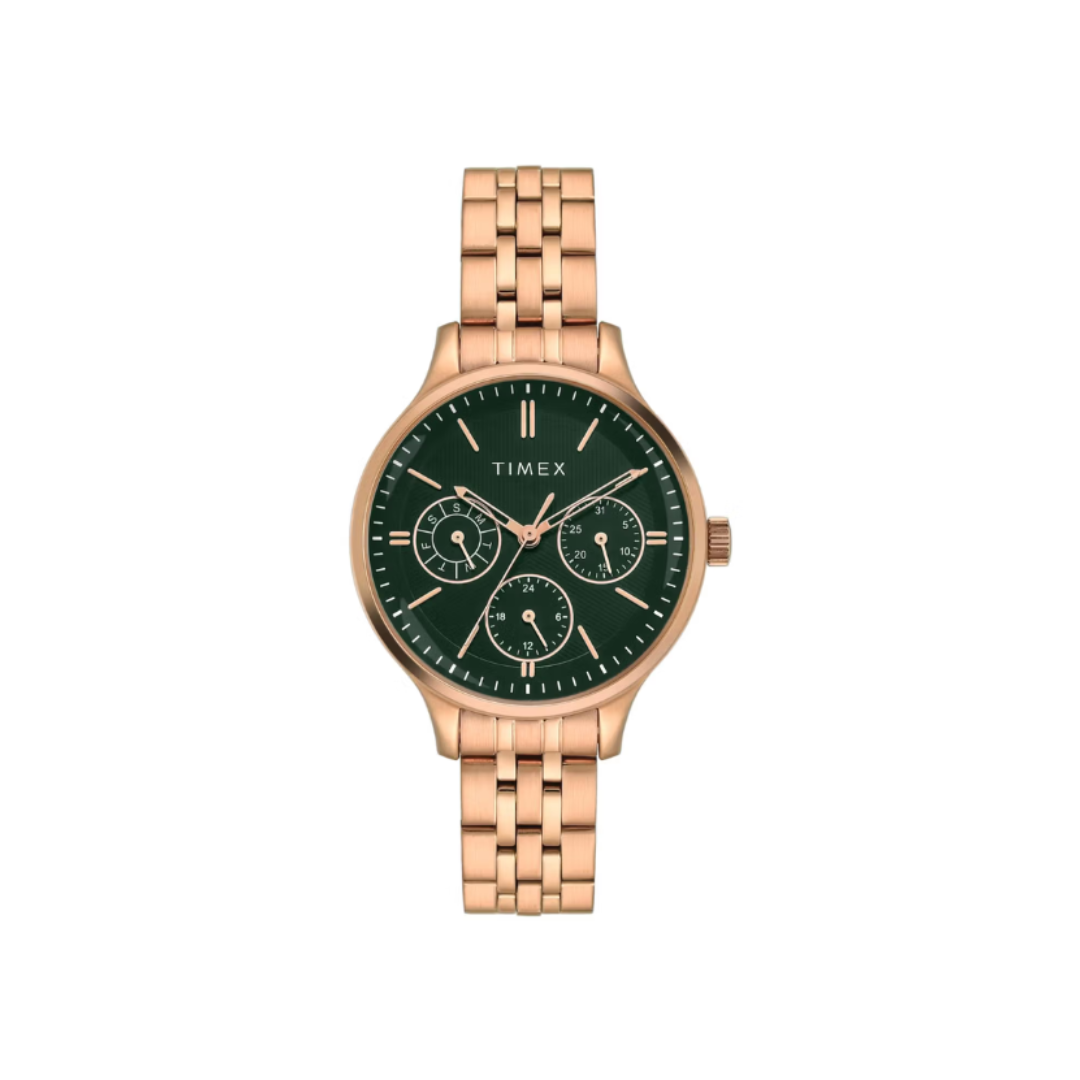 Timex TWEL14836 | Trendline Women Quartz Dial Multi-Function Stainless Steel Watch