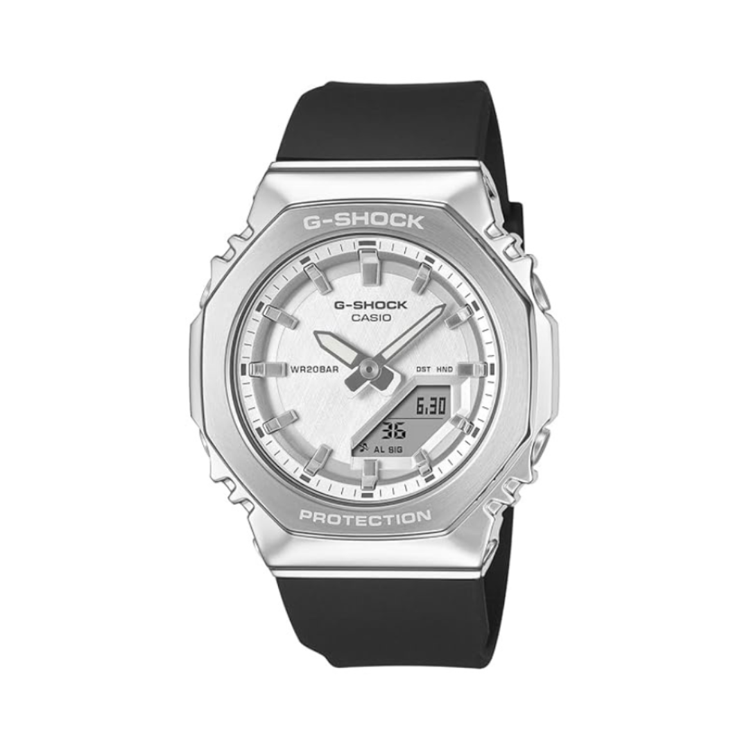 Casio GM-S2110-1A7DR G1782 | G-Shock Women Quartz White Dial Analog-Digital Resin Watch