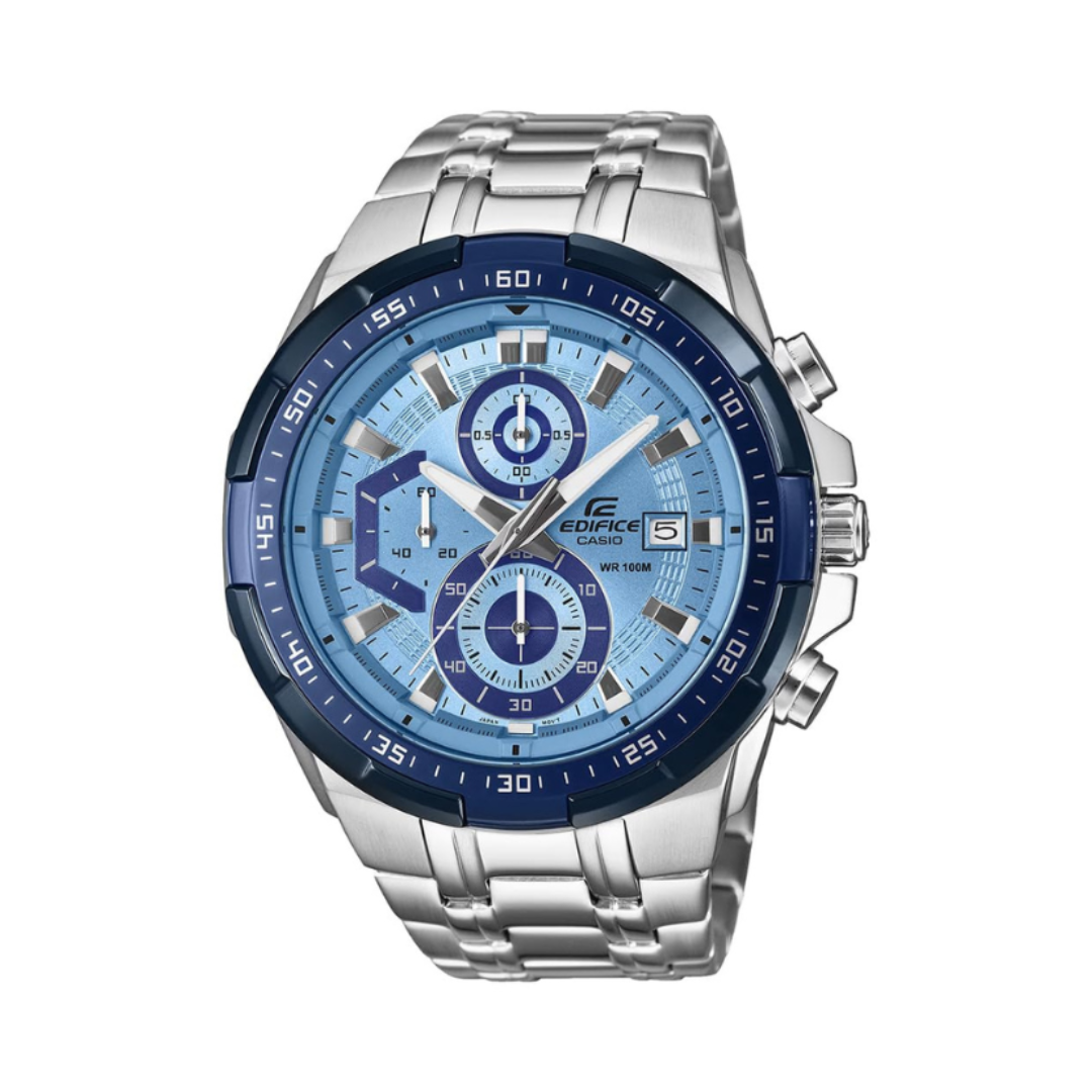 Casio EFR-539DE-2AVUDF ED674 | Edifice Men Quartz Blue Dial Chronograph Stainless Steel Watch