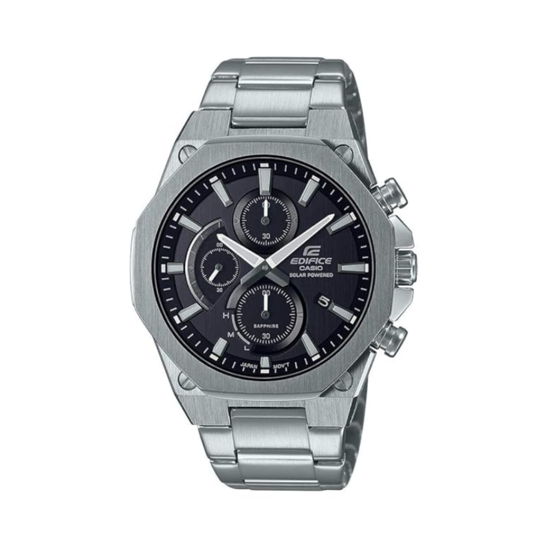 Casio EFS-S570D-1AUDF EX527 | Edifice Men Quartz Black Dial Chronograph Stainless Steel Watch