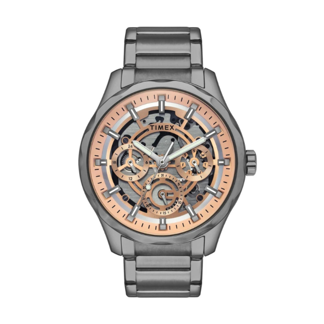 Timex TW0TG7631 | Timex Men Copper Round Dial Analog Watch.