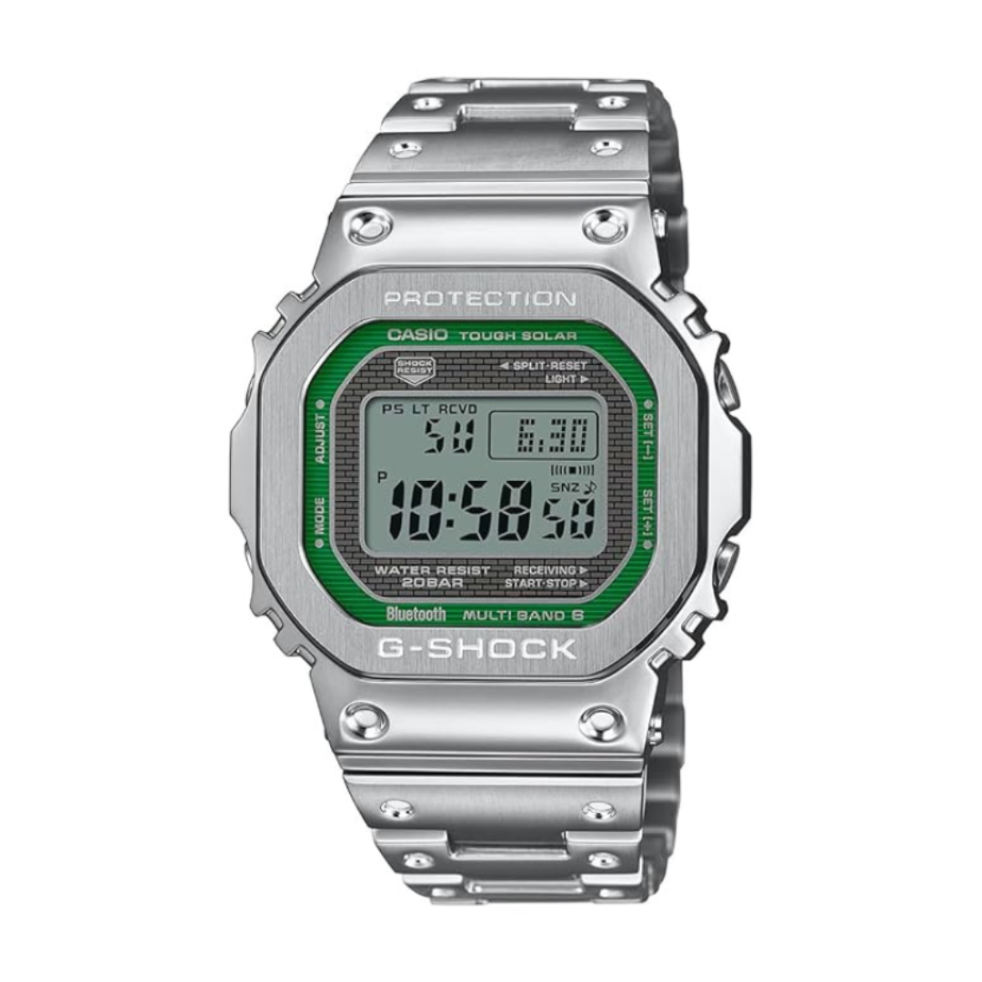 Casio GMW-B5000D-3DR G1628 | G-Shock Men Quartz Green Dial Digital Stainless Steel Watch