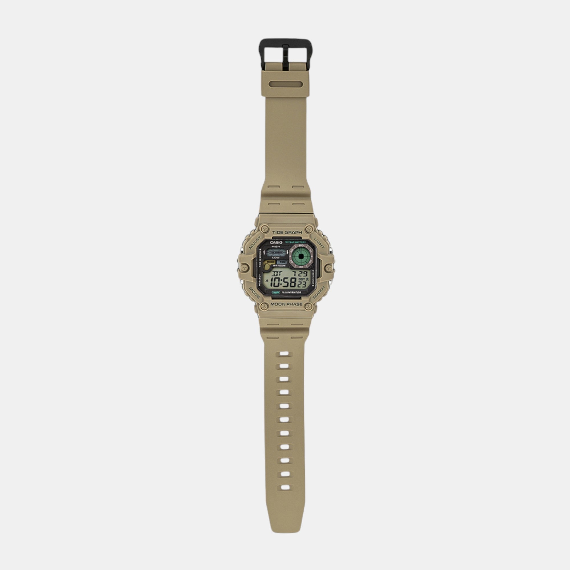 Youth Men Quartz Black Dial Digital Resin Watch A2248