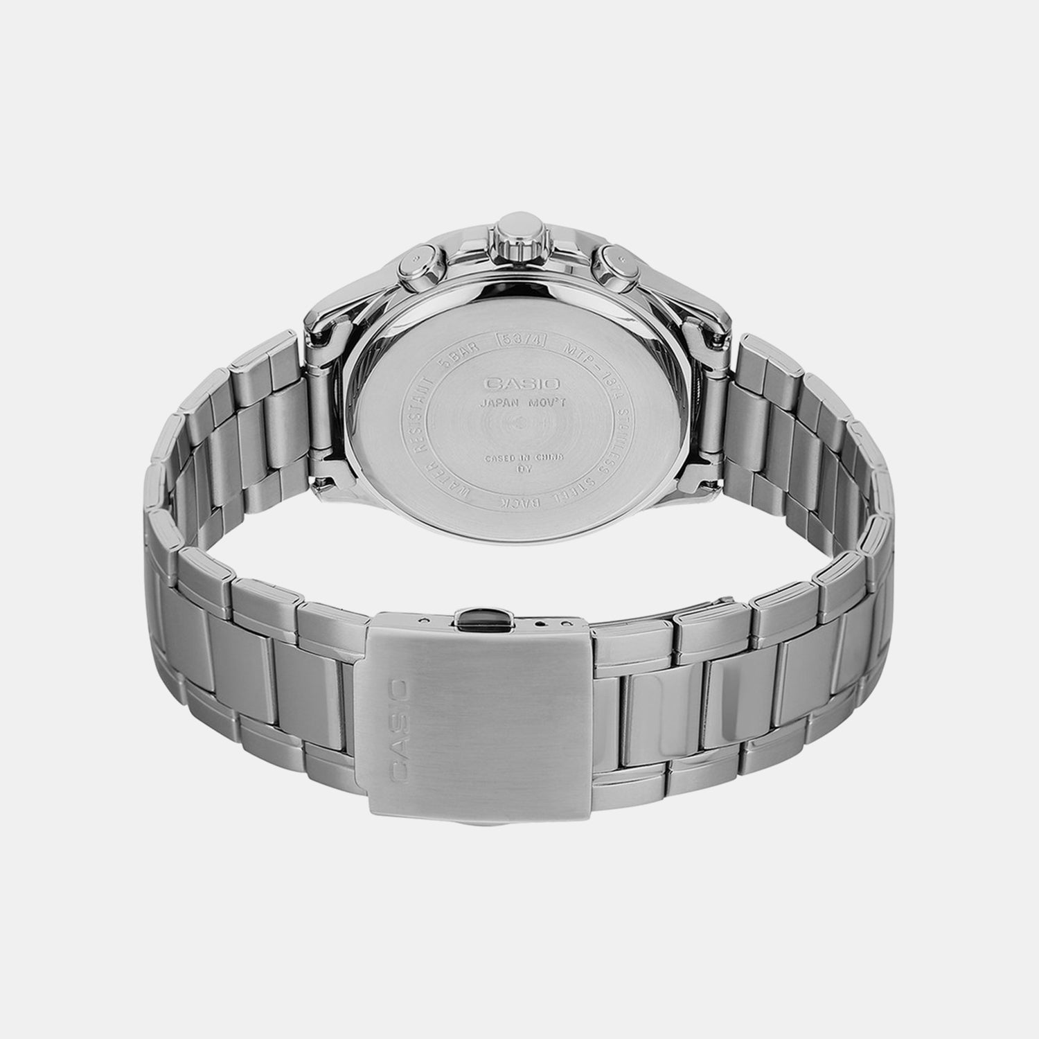 Enticer Men Quartz Cream Dial Multi-Function Stainless Steel Watch A2347