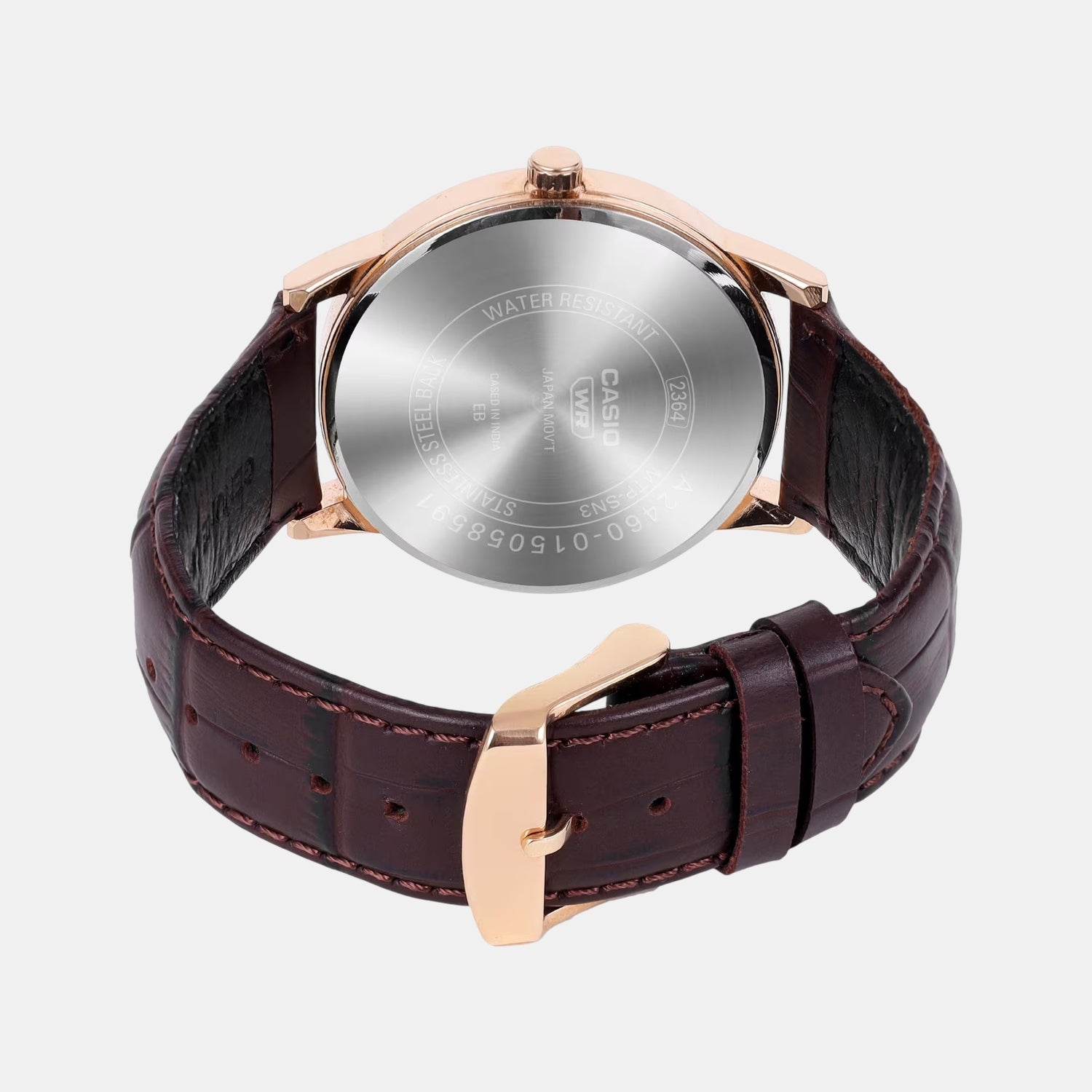 Enticer Men Quartz Black Dial Analog Leather Watch A2460