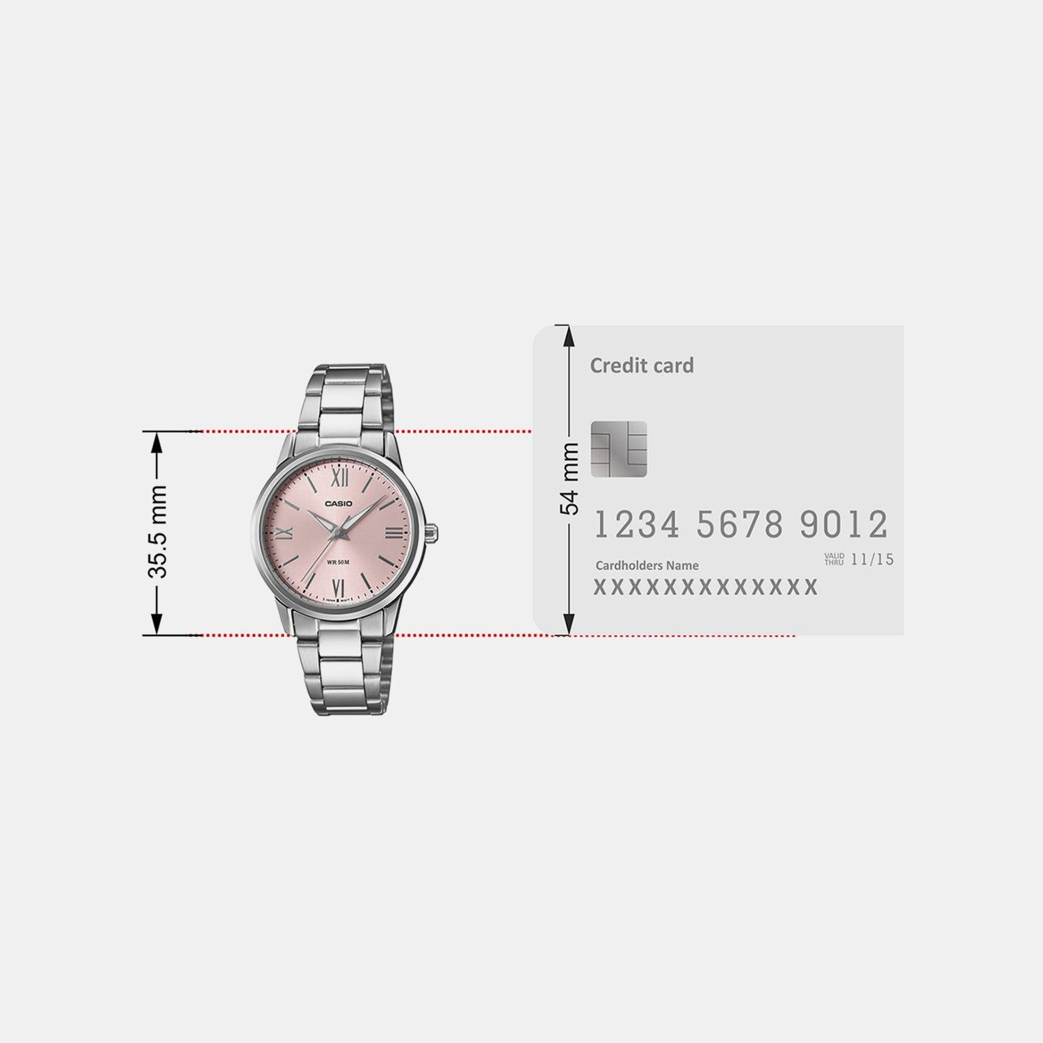 Enticer Women Quartz Pink Dial Analog Stainless Steel Watch A2477