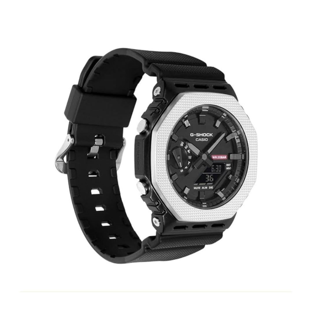 Casio GM-2100BM-1ADR G1762 | G-Shock Men Quartz Black Dial Analog-Digital Resin Watch.