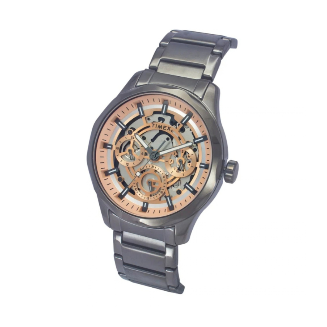 Timex TW0TG7631 | Timex Men Copper Round Dial Analog Watch.