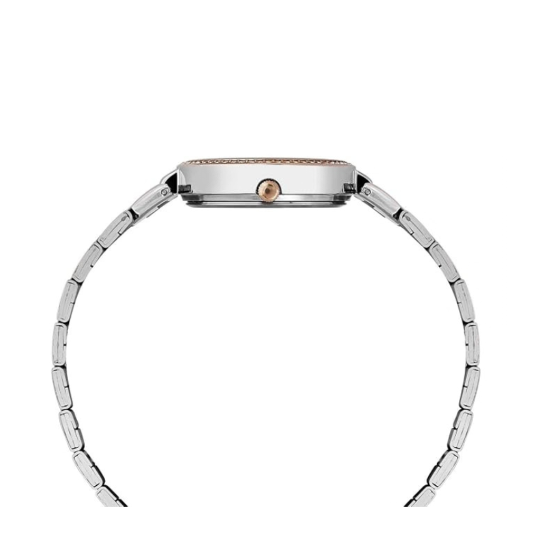 Timex TWEL18723 | Trendline Women Quartz Silver Dial Analog Stainless Steel Watch.