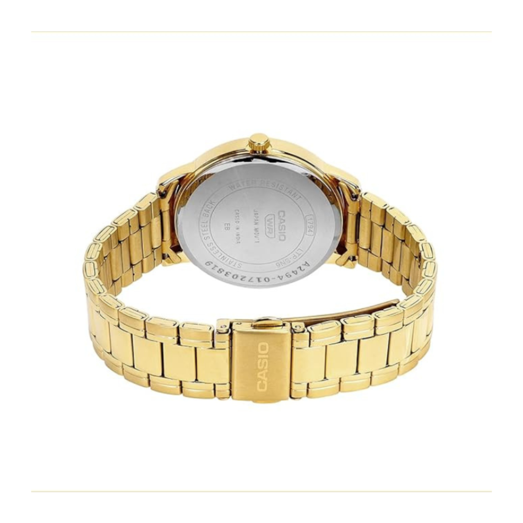 Casio LTP-SN6KGS-7A A2494 | Women Quartz White Dial Analog Stainless Steel Watch