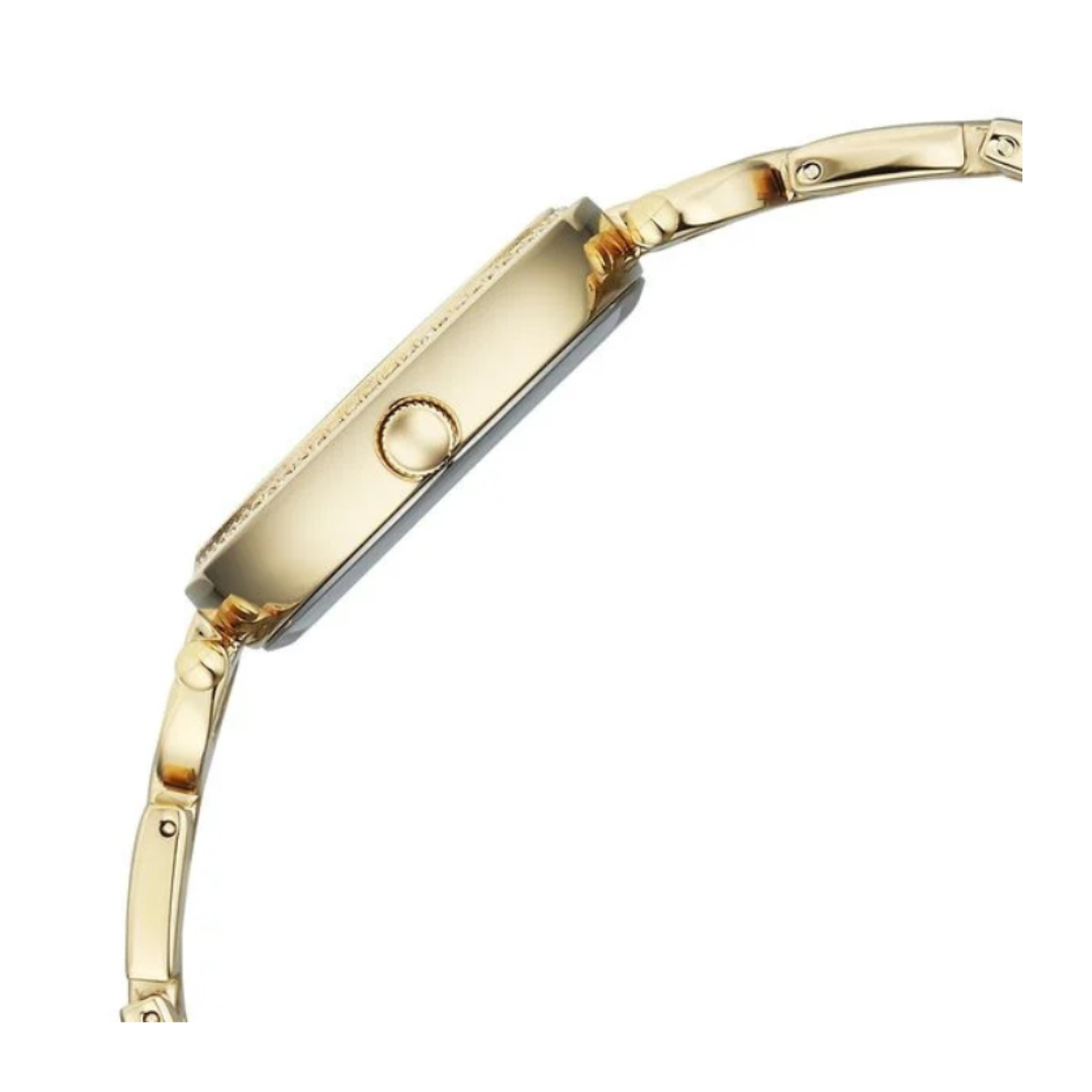 Titan 95345YM01 | Titan Raga Showstopper Quartz Analog Green Dial Golden Metal Strap Watch For Women