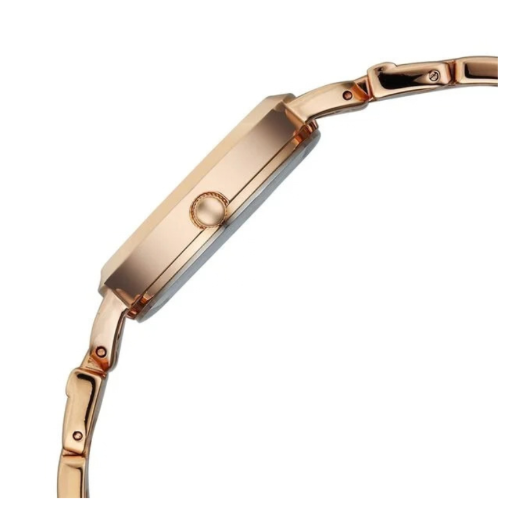 Titan 95349WM01 | Titan Raga Showstopper Quartz Analog Silver Dial Rose Gold Metal Strap Watch For Women