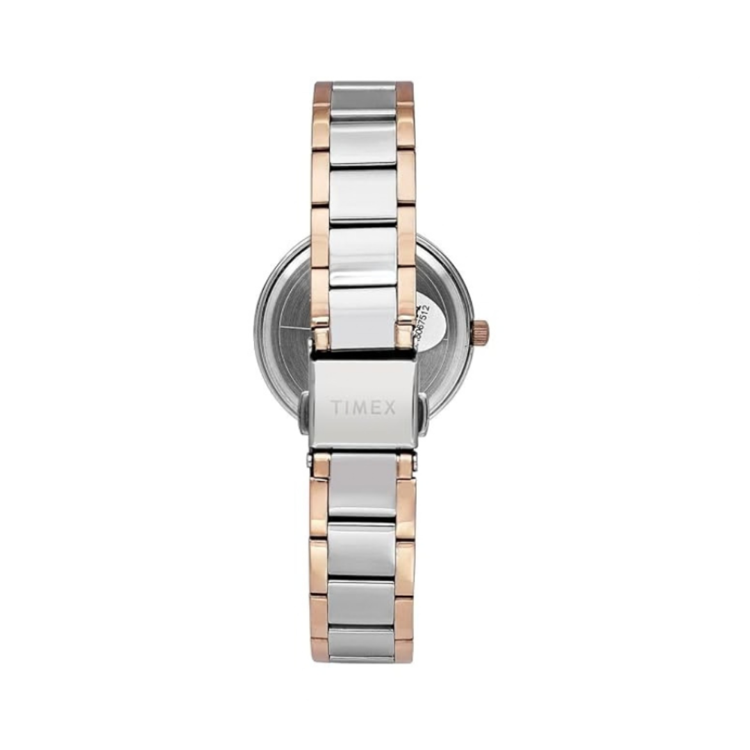 Timex TWEL18723 | Trendline Women Quartz Silver Dial Analog Stainless Steel Watch.