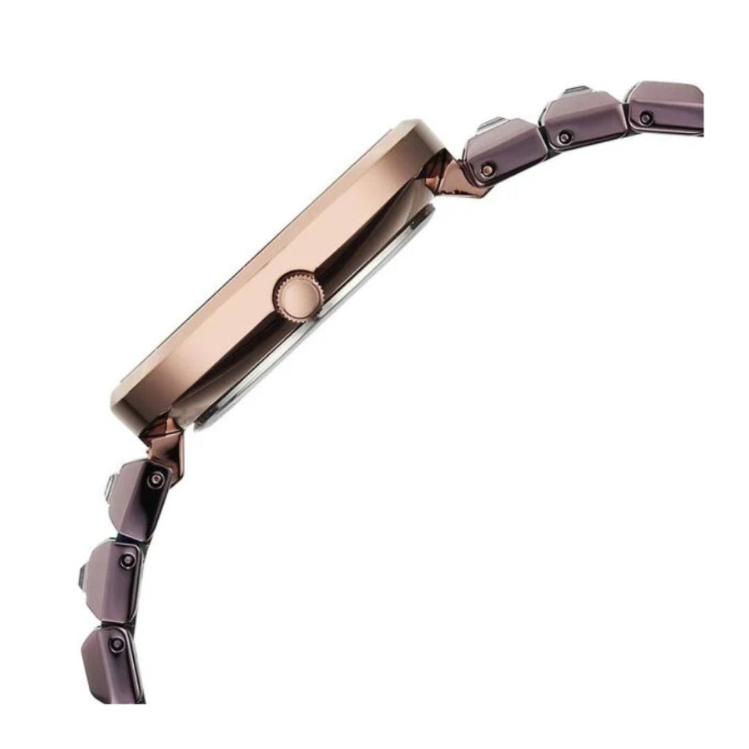 Titan Raga 2775QM01 |  Contempore Quartz Analog Brown Dial Metal Strap Watch For Women