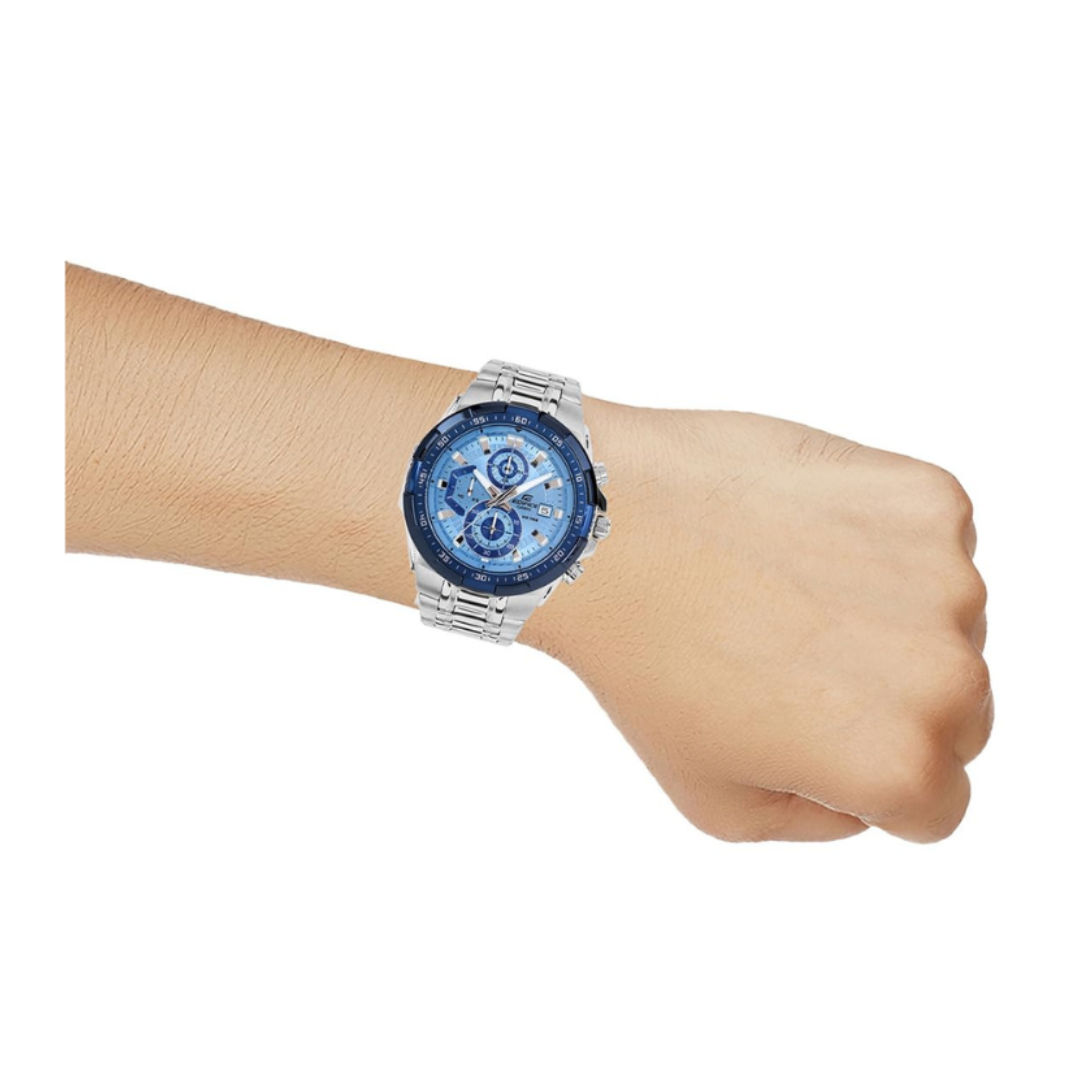 Casio EFR-539DE-2AVUDF ED674 | Edifice Men Quartz Blue Dial Chronograph Stainless Steel Watch