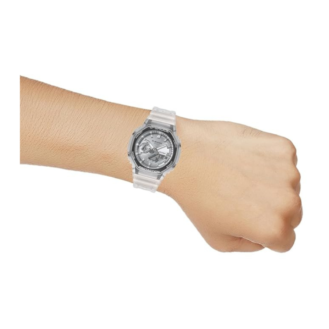 Casio GA-2100BM-7A8DR G1691 | G-Shock Men Quartz Silver Dial Analog Resin Watch
