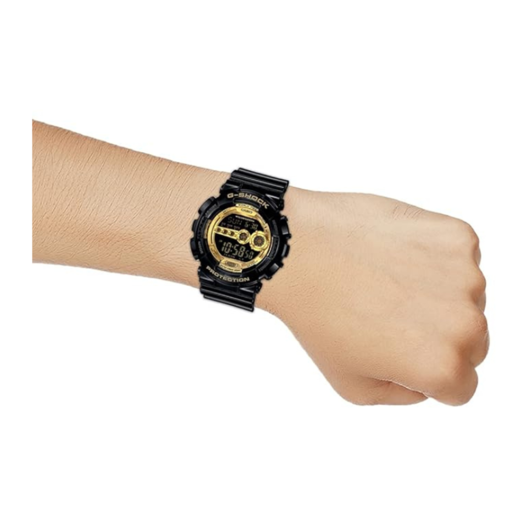 Casio GD-100GB-1DR G340 | G-Shock Men Quartz Gold Dial Digital Resin Watch.