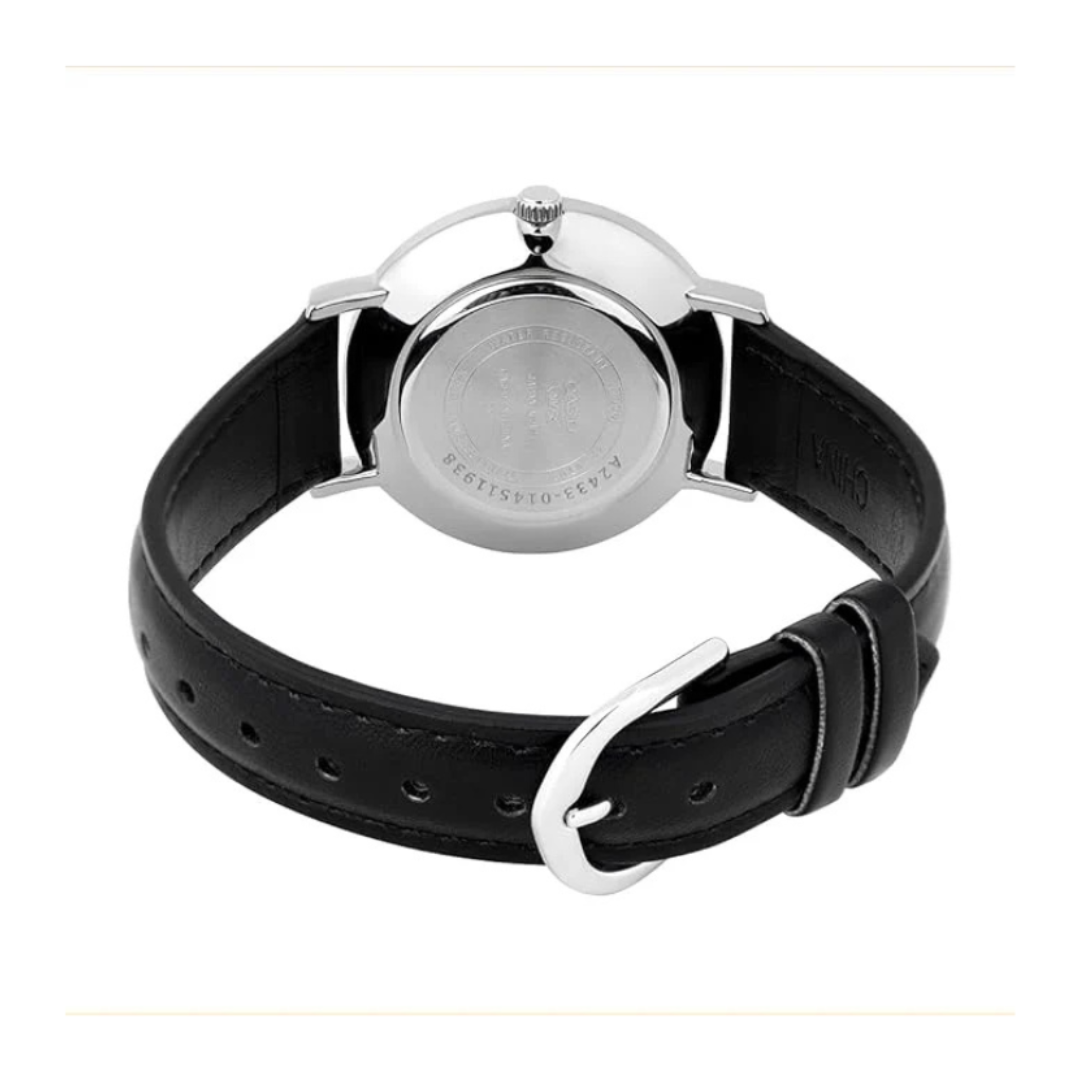 Casio LTP-VT04L-7A2DF A2433 | Enticer Women Quartz White Dial Analog Leather Watch